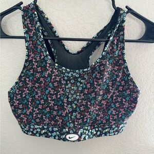 Nike Dry Fit Support Padded Floral Printed Sports Bra